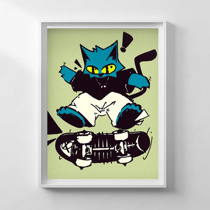 Cat Flip Poster